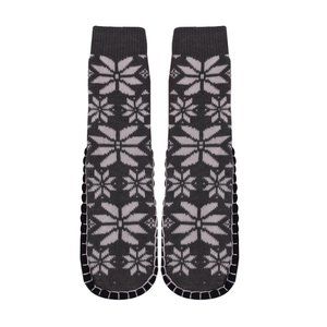 Adults 1-PK Knitted Slipper Socks